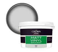 Crown Trade Vinyl Matt Walls & Ceilings Emulsion Paint Taffeta (C3640A) 10L