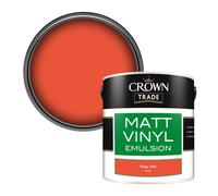 Crown Trade Vinyl Matt Walls & Ceilings Emulsion Paint Tango Twirl (Y4244T) 2.5L