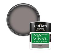 Crown Trade Vinyl Matt Walls & Ceilings Emulsion Paint Tempest (5113) 1L