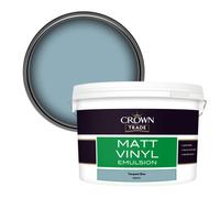 Crown Trade Vinyl Matt Walls & Ceilings Emulsion Paint Tempest Blue (M4391H) 10L