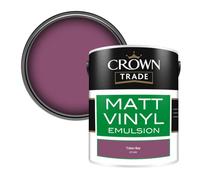 Crown Trade Vinyl Matt Walls & Ceilings Emulsion Paint Tokyo Bay (U7123W) 5L