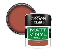 Crown Trade Vinyl Matt Walls & Ceilings Emulsion Paint True Sienna (Y3153F) 5L