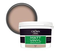 Crown Trade Vinyl Matt Walls & Ceilings Emulsion Paint Tuscan (5811) 10L