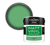 Crown Trade Vinyl Matt Walls & Ceilings Emulsion Paint Venetian Green Bs 14 E 51 (14E51) 2.5L