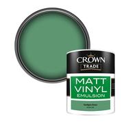 Crown Trade Vinyl Matt Walls & Ceilings Emulsion Paint Verdigris Green Bs 381C 280 (280) 1L