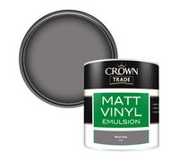 Crown Trade Vinyl Matt Walls & Ceilings Emulsion Paint Warm Grey (Du59) 250Ml Tester