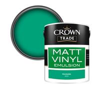 Crown Trade Vinyl Matt Walls & Ceilings Emulsion Paint Wensleydale (H0264G) 5L
