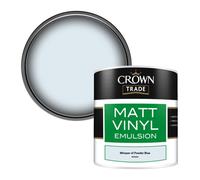 Crown Trade Vinyl Matt Walls & Ceilings Emulsion Paint Whisper Of Powder Blue (M5800N) 250Ml Tester