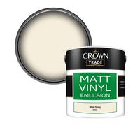 Crown Trade Vinyl Matt Walls & Ceilings Emulsion Paint White Honey (B8830J) 2.5L