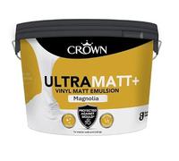 Crown Ultra Matt+ | Magnolia Vinyl Matt Emulsion | Mould Protection Paint | 10L