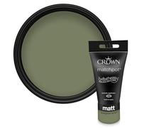 Crown WALLS & CEILINGS Khaki Green Matt Paint Tester - Sample 40ml