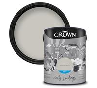 Crown Walls and Ceilings Matt Emulsion Paint, Grey Putty 5L