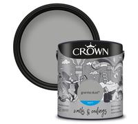 Crown Walls and Ceilings Matt Emulsion Paint, Granite Dust 2.5L