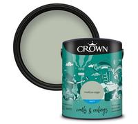 Crown Walls & Ceilings Matt Emulsion Paint Mellow Sage - 5L