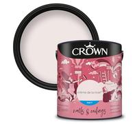Crown Walls & Ceilings Matt Emulsion Paint, Size 2.5L, Creme De La Rose