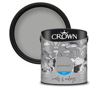 Crown Walls & Ceilings Matt Emulsion Paint, Size 2.5L, Granite Dust