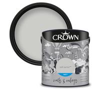 Crown Walls & Ceilings Matt Emulsion Paint, Size 2.5L, Salt Spray