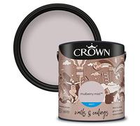 Crown Walls and Ceilings Matt Emulsion Paint, Mulberry Mist 2.5L