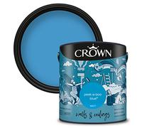 Crown Walls & Ceilings Peekaboo Blue Matt Emulsion Paint 2.5L