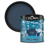 Crown Walls and Ceilings Matt Emulsion Paint, Midnight Navy 2.5L
