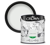Crown Walls & Ceilings Silk Emulsion Paint, Size 2.5L, Chalky White