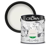 Crown Walls & Ceilings Silk Emulsion Paint, Size 2.5L, Sail White