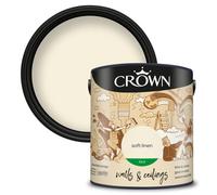 Crown Walls & Ceilings Silk Emulsion Paint Soft Linen - 2.5L