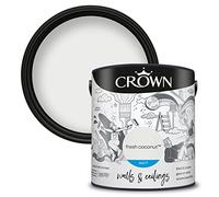 (Fresh Coconut) Crown Matt Paint Emulsion Walls & Ceilings 2.5L