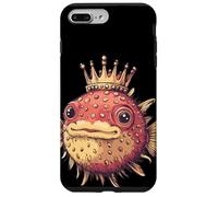Crown-Wearing Puffer Fish for Fun and Kingdom Lovers Case for iPhone 7 Plus/8 Plus