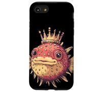 Crown-Wearing Puffer Fish for Fun and Kingdom Lovers Case for iPhone SE (2020) / 7 / 8