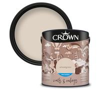 Crown Wheatgrass - Mid Sheen Emulsion Paint - Wipeable, Scuff Resistant - Warm Beige Paint - Kitchen & Bathroom Paint - 2.5L
