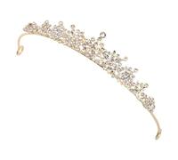 Crown Women's Tiara Queen Tiara Gold Crystal Crown Girls Tiara Silver Wedding Tiara for Bride, Birthday, Stage Performances and Prom Party, Durchschnittsgröße, Rhinestone Rhinestone Alloy, Rhinestone