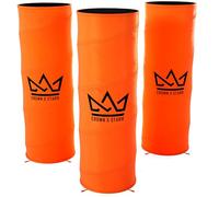 Crown x Starr Pop-Up Defenders 3 Pack, 48 inches Tall, with Fillable Sandbags (no Sand), Simulate Defenders for Basketball, Football, Soccer, with Carry Bag & Mini Drill Cones