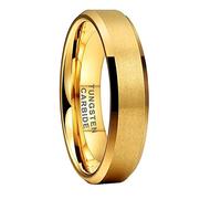 CROWNAL 3mm 5mm 7mm 9mm Tungsten Rings for Men Women Black/Silver/Gunmetal/Gold Beveled Polished Edges Matte Finish Comfort Fit 4-17, Tungsten, tungsten