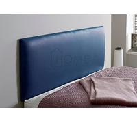 CROWNBEDSUK Faux Leather Divan Bed Headboard 20" Height Thick Padded (Blue, 6FT (superking))