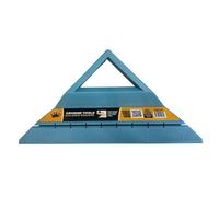 Crowne Tools CaliBro Square - Patented Tile Trim & Jolly Cutting Guide, Speed Square & Carpenter Tile Tool, ABS Plastic - Blue