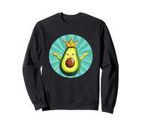 Crowned Avocado for a Noble Feast Sweatshirt