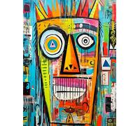 "Crowned Canvas: Mask Majesty" - A 1000-Piece Jigsaw Puzzle by Cross & Glory