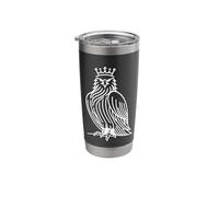 Crowned Eagle Line Art Birdwatcher Stainless Steel Insulated Tumbler