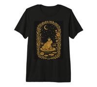 Crowned Frog Prince Lily Pad Fairy Tale Aesthetic Premium T-Shirt