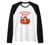 Crowned in Love Valentine Design Raglan Baseball Tee