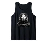 Crowned Jesus Design for Christian Faith Wear Tank Top