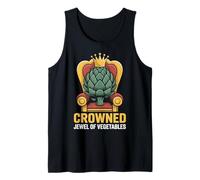 Crowned Jewel of Vegetables Artichoke Design Tank Top