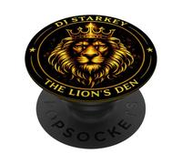 Crowned Lion DJ Logo - The Lion’s Den PopSockets Adhesive PopGrip