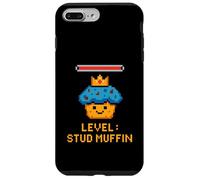 Crowned Muffin Pixel Art Gaming Status Case for iPhone 7 Plus/8 Plus