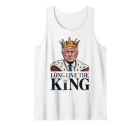 Crowned Trump Long Live The King - Funny Patriotic King Meme Tank Top