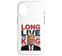 Crowned Trump Long Live the King -Funny Patriotic Trump Meme Case for iPhone 16