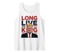 Crowned Trump Long Live The King -Funny Patriotic Trump Meme Tank Top
