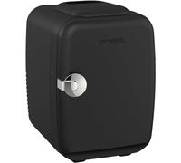 CROWNFUL Mini Fridge, 4 Liter 6 Can Portable Cooler and Warmer, Personal Fridge for Skin Care, Cosmetics, Food, Great for Bedroom, Office, Car, Dorm, ETL Listed (Black)