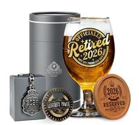 CROWNLY CRYSTAL® 2026 Retirement Gifts for Men Personalised Decorations Old Man Leaving Husband Dad Grandad Gift Ideas Him Retirement Card